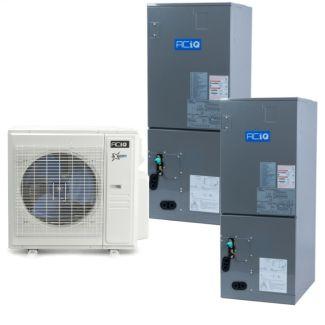 36,000 BTU ACiQ Extreme Series 19.4 SEER2 Dual Central Zoned Mini Split Heat Pump System - R454B - 18 + 18