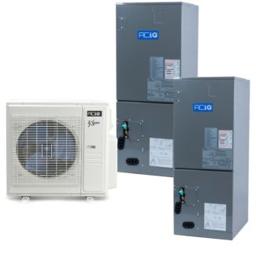 36,000 BTU ACiQ Extreme Series 19.4 SEER2 Dual Central Zoned Mini Split Heat Pump System - R454B - 18 + 18