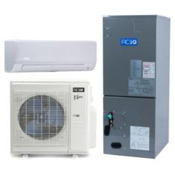 36,000 BTU ACiQ Extreme Series 21.2 SEER2 Dual Central Zoned Mini Split Heat Pump System - R454B - 18 + 18