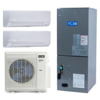 36,000 BTU ACiQ Extreme Series 21.2 SEER2 Tri Central Zoned Mini Split Heat Pump System - R454B - 9 + 9 + 18
