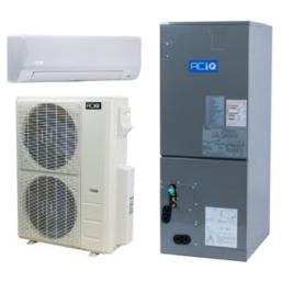 55,000 BTU ACiQ Standard Series 20 SEER2 Dual Central Zoned Mini Split Heat Pump System - R454B - 24 + 36