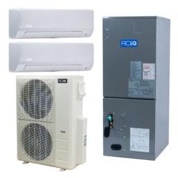 55,000 BTU ACiQ Standard Series 20 SEER2 Tri Central Zoned Mini Split Heat Pump System - R454B - 9 + 9 + 36