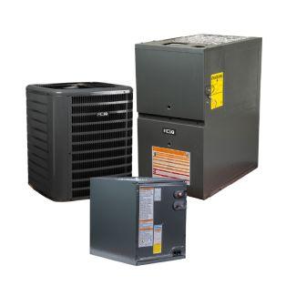3 Ton 13.4 SEER2 80% AFUE 80,000 BTU Low NOx Gas Furnace and R32 Air Conditioner System - Upflow