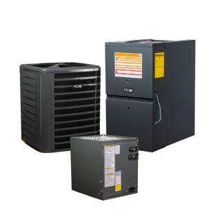 3 Ton 14.5 SEER2 80% AFUE 80,000 BTU Low NOx Gas Furnace and R32 Air Conditioner System - Downflow