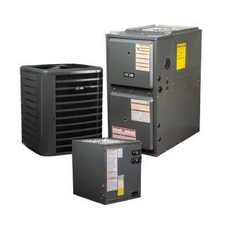3 Ton 15.2 SEER2 96% AFUE 80,000 BTU Ultra-Low NOx Gas Furnace and R32 Air Conditioner System - Upflow