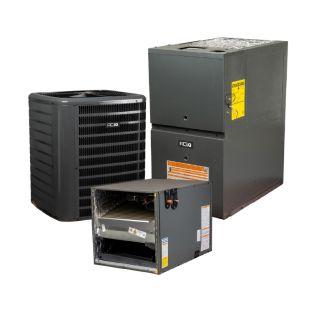 3 Ton 15.2 SEER2 80% AFUE 80,000 BTU Ultra-Low NOx Gas Furnace and R32 Air Conditioner System - Horizontal