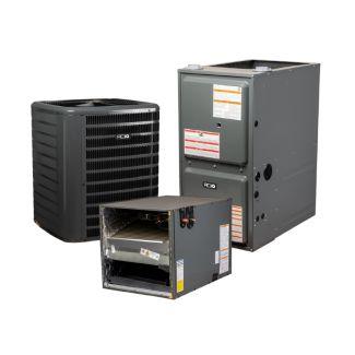 3 Ton 14.5 SEER2 96% AFUE 100,000 BTU Gas Furnace and R32 Air Conditioner System - Horizontal