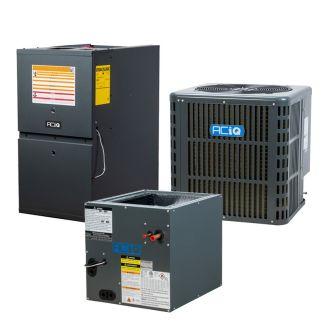 ACiQ 1.5 Ton 14.3 SEER2 80% AFUE 80,000 BTU Low NOx Furnace & AC System - R32 Downflow/Horizontal