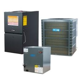ACiQ 3.5 Ton 14.3 SEER2 80% AFUE 80,000 BTU Low NOx Furnace & AC System - R32 Downflow/Horizontal