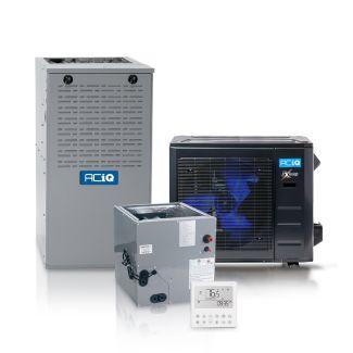 Hybrid 2.5 Ton 16 SEER2 80% AFUE 110,000 BTU ACIQ Furnace and High Efficiency Heat Pump System | Extreme Series - R454B - Multi-Positional