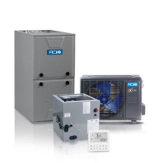 Hybrid 2 Ton 16 SEER2 96% AFUE 80,000 BTU ACIQ Furnace and High Efficiency Heat Pump System | Extreme Series - R454B - Multi-Positional
