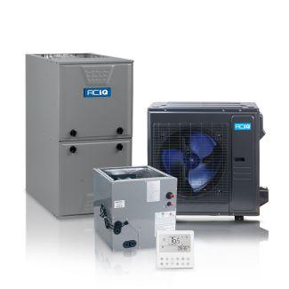 Hybrid 4 Ton 14.8 SEER2 96% AFUE 80,000 BTU ACIQ Furnace and High Efficiency Heat Pump System | Inverter - R454B - Multi-Positional