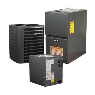 4 Ton 13.4 SEER2 80% AFUE 80,000 BTU Gas Furnace and R32 Air Conditioner System - Upflow