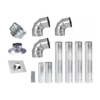 Metal-Fab 4" Vertical Vent Kit with Vent Cap