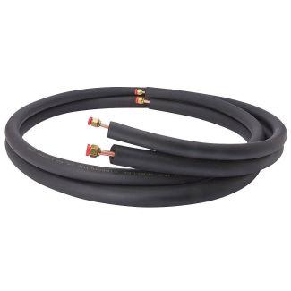 Refrigerant Line Set with 1/4" and 3/8" Line Ends - 15 feet