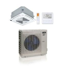 36,000 BTU ACiQ Extreme 21.2 SEER2 Single Zone Ceiling Cassette Mini Split Heat Pump System - R454B | 230V