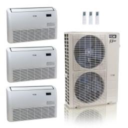 55,000 BTU ACiQ Extreme 20 SEER2 4 Zone Concealed Duct Mini Split Heat Pump System - R454B | 230V - 12 + 12 + 18 + 24