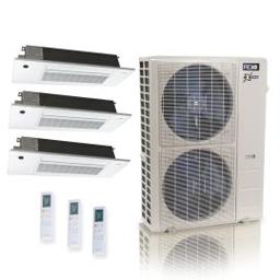 55,000 BTU ACiQ Extreme 20 SEER2 4 Zone Concealed Duct Mini Split Heat Pump System - R454B | 230V - 12 + 12 + 18 + 24