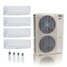 55,000 BTU ACiQ Extreme 20 SEER2 4 Zone Concealed Duct Mini Split Heat Pump System - R454B | 230V - 12 + 12 + 18 + 24