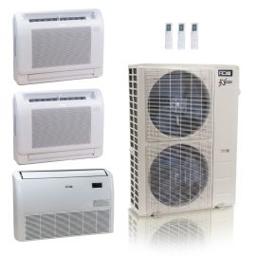 55,000 BTU ACiQ Extreme 20 SEER2 4 Zone Concealed Duct Mini Split Heat Pump System - R454B | 230V - 12 + 12 + 18 + 24