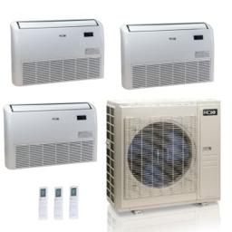 48,000 BTU ACiQ Standard 20.4 SEER2 4 Zone Concealed Duct Mini Split Heat Pump System - R454B | 230V - 12 + 12 + 12 + 24