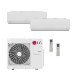LG 18,000 BTU Multi F RED 20 SEER2 2 Zone Wall Mount Mini Split Heat Pump System – R32 | 230V -12 + 9
