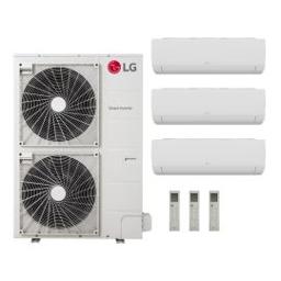 LG 48,000 BTU Multi F RED 20.5 SEER2 Tri Zone Wall Mount Mini Split Heat Pump System - R32 | 230V - 15 + 15 + 9