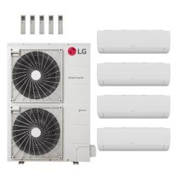 LG 48,000 BTU Multi F LGRED 20.5 SEER2 4 Zone Wall Mount Mini Split Heat Pump System - R32 | 230V - 12 + 12 + 18 + 18