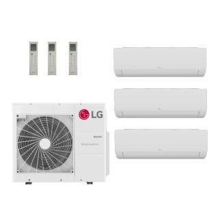 LG 30,000 BTU Multi F 20 SEER2 Tri Zone Wall Mount Mini Split Heat Pump System - R32 | 230V - 12 + 12 +12