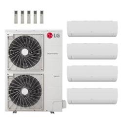 LG 48,000 BTU Multi F 20.5 SEER2 4 Zone Wall Mount Mini Split Heat Pump System - R32 | 230V - 7 + 7 + 9 + 12