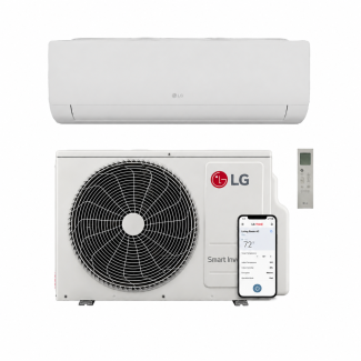 LG 18,000 BTU Mega 21 SEER2 Single Zone Wall Mount Mini Split Heat Pump System – R32 | 230V