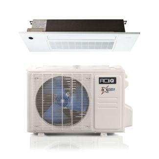 12,000 BTU ACiQ Extreme 23 SEER2 Single Zone Slim Ceiling Cassette Mini Split System - R454B | 230V