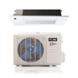 12,000 BTU ACiQ Extreme 23 SEER2 Single Zone Slim Ceiling Cassette Mini Split System - R454B | 230V